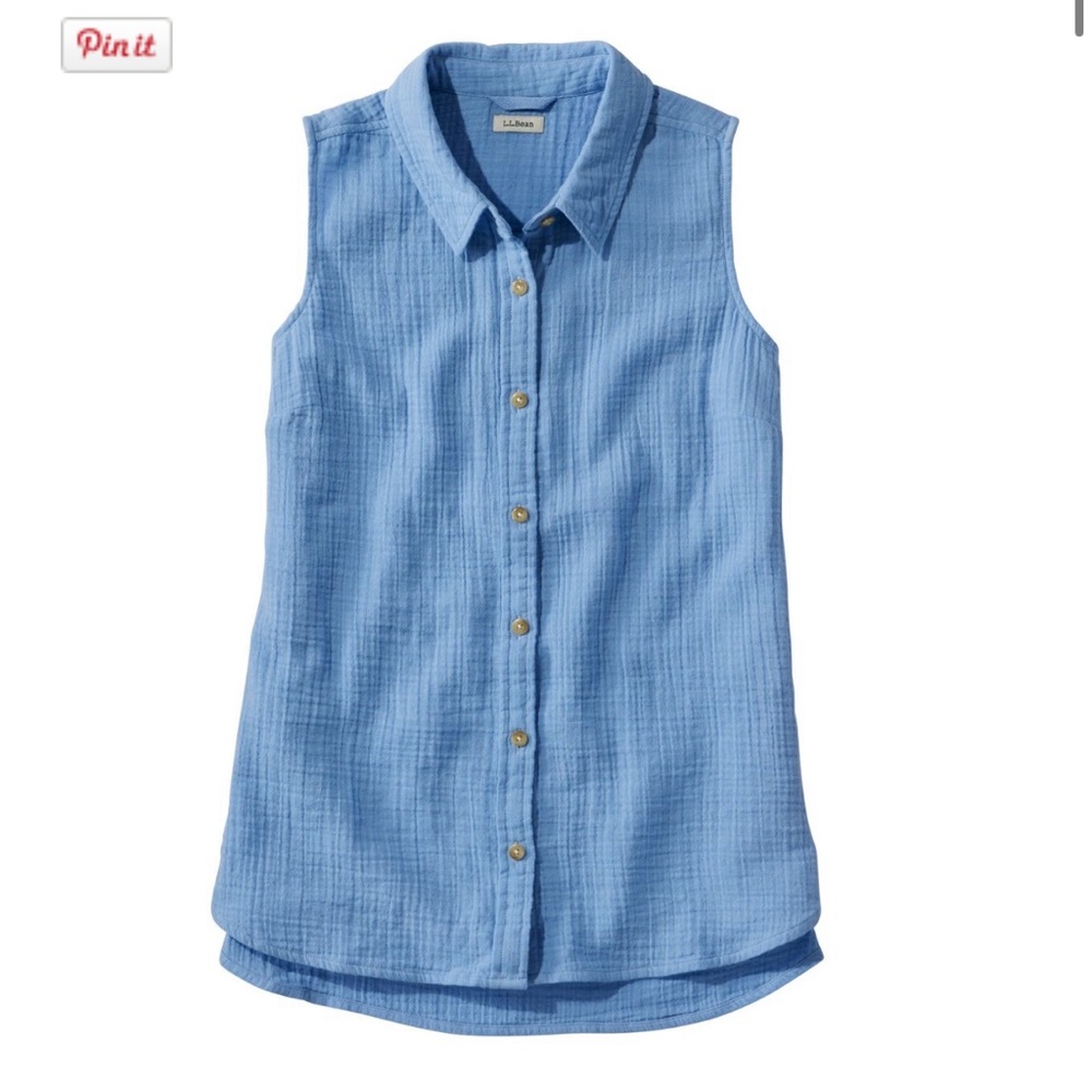 L.L.Bean NWT Women's Cloud Gauze Sleeveless Shirt BRAND NEW